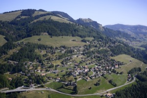 Paysage de Crésuz, Gruyère, Suisse