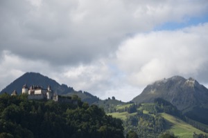 Vue sur la Château de Gruyères, Suisse