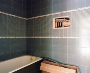 Salle de bains, travaux, paille, Suisse